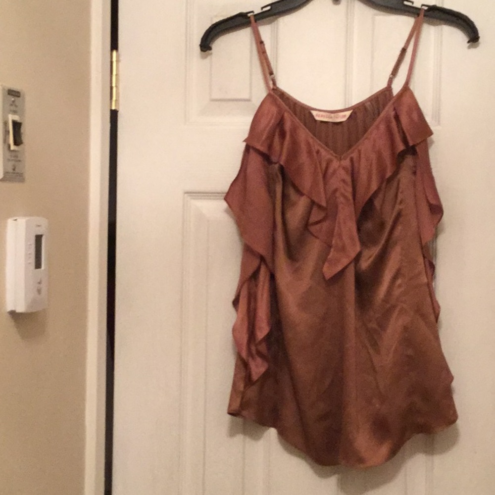 Rebecca Taylor copper two toned top
